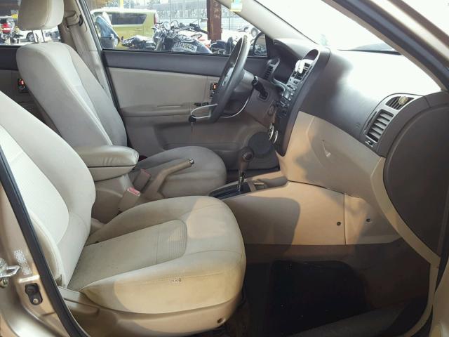 KNAFE121985548713 - 2008 KIA SPECTRA EX TAN photo 5