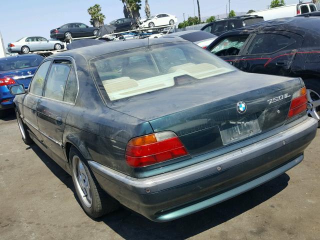 WBAGK2322WDH69635 - 1998 BMW 750 IL GREEN photo 3