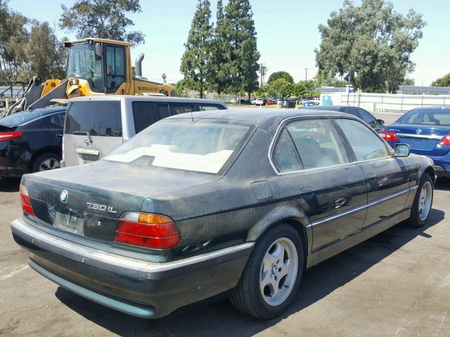 WBAGK2322WDH69635 - 1998 BMW 750 IL GREEN photo 4