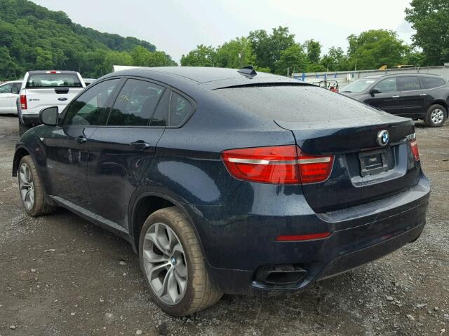 5UXFG8C54EL593104 - 2014 BMW X6 XDRIVE5 BLUE photo 3