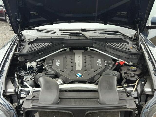 5UXFG8C54EL593104 - 2014 BMW X6 XDRIVE5 BLUE photo 7