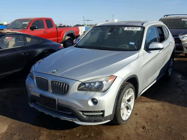 WBAVM1C54FV317084 - 2015 BMW X1 SDRIVE2 SILVER photo 2