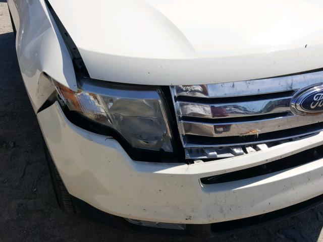 2FMDK48C47BA57713 - 2007 FORD EDGE SEL WHITE photo 9