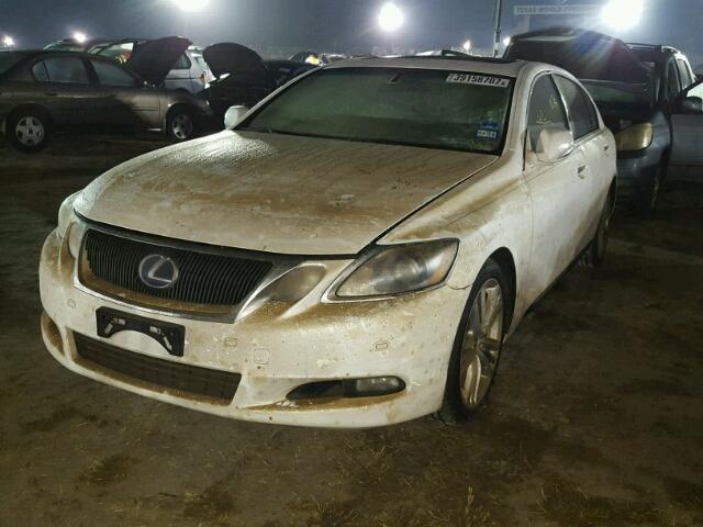 JTHBC96S885015954 - 2008 LEXUS GS WHITE photo 2