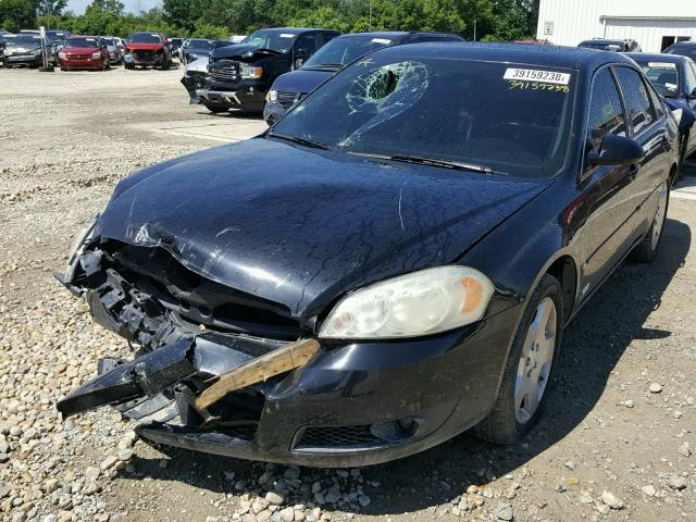 2G1WD58C069169808 - 2006 CHEVROLET IMPALA SUP BLACK photo 2