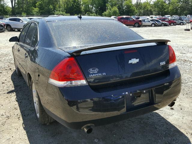 2G1WD58C069169808 - 2006 CHEVROLET IMPALA SUP BLACK photo 3