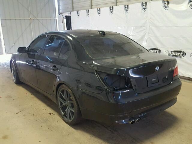 WBANB53516CP01218 - 2006 BMW 550 I BLACK photo 3