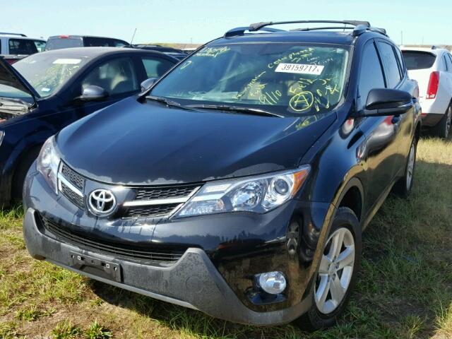 2T3WFREVXEW090939 - 2014 TOYOTA RAV4 BLACK photo 2