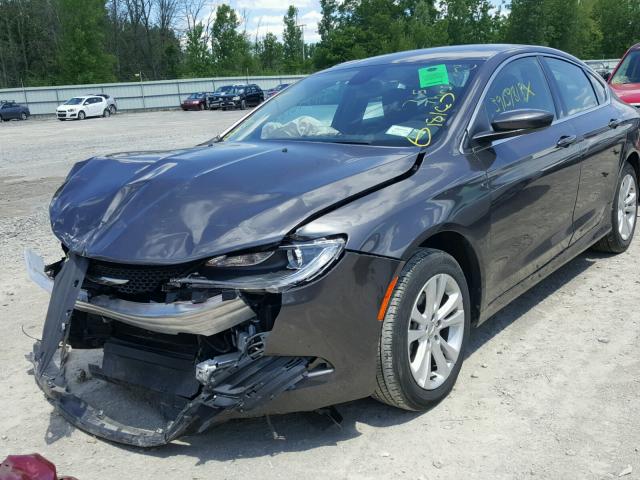 1C3CCCAB0FN754439 - 2015 CHRYSLER 200 LIMITE GRAY photo 2