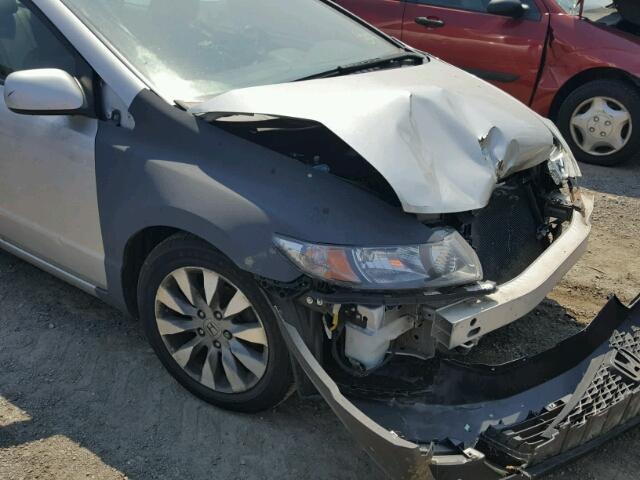 2HGFG1B95AH515971 - 2010 HONDA CIVIC EXL SILVER photo 9
