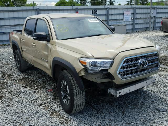 5TFCZ5ANXHX086513 - 2017 TOYOTA TACOMA DOU თაფლისფერი ფოტო 1