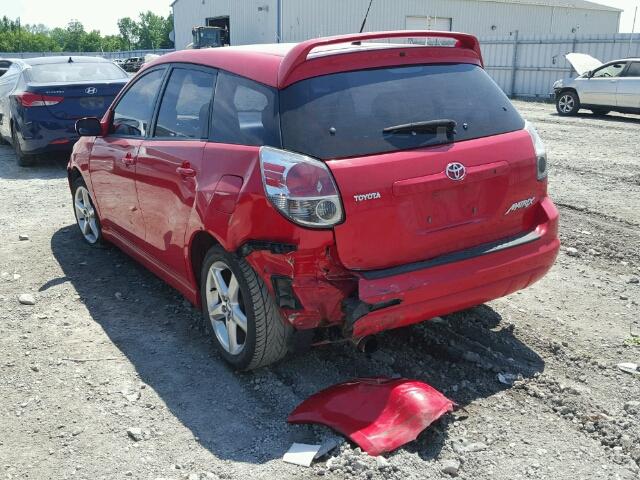 2T1KR32E87C624492 - 2007 TOYOTA COROLLA MA RED photo 3