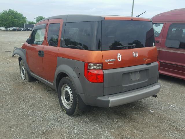 5J6YH28374L018371 - 2004 HONDA ELEMENT LX ORANGE photo 3