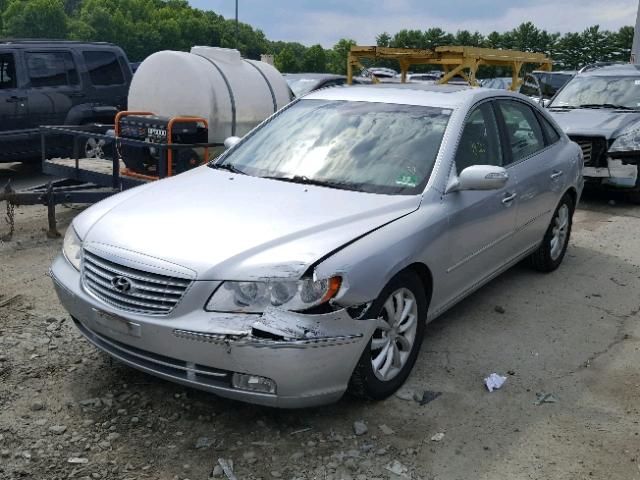 KMHFC46F48A310092 - 2008 HYUNDAI AZERA SE SILVER photo 2