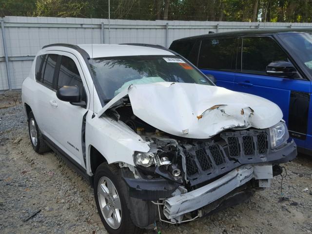 1C4NJCBAXED749513 - 2014 JEEP COMPASS SP WHITE photo 1