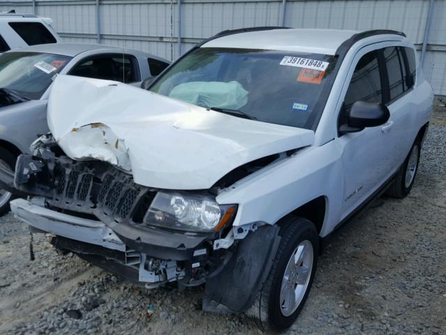 1C4NJCBAXED749513 - 2014 JEEP COMPASS SP WHITE photo 2