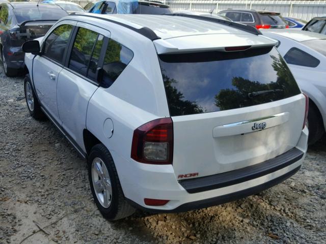 1C4NJCBAXED749513 - 2014 JEEP COMPASS SP WHITE photo 3