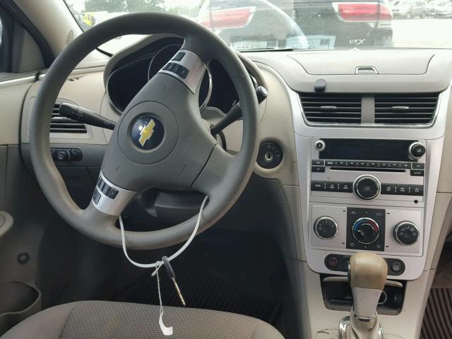 1G1ZC5E16BF100500 - 2011 CHEVROLET MALIBU 1LT CHARCOAL photo 9