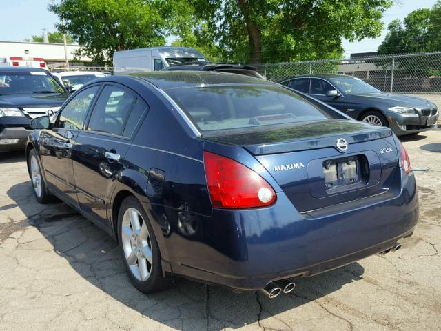 1N4BA41E14C806799 - 2004 NISSAN MAXIMA SE BLUE photo 3