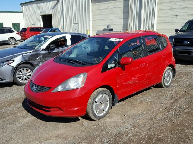 JHMGE8G50AC805804 - 2010 HONDA FIT LX RED photo 2
