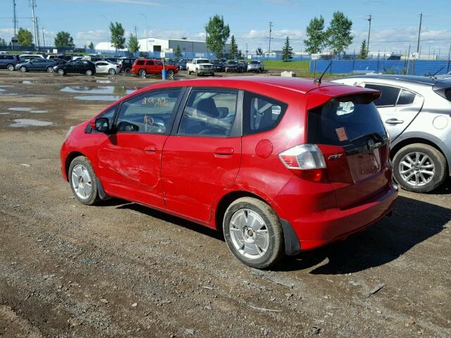JHMGE8G50AC805804 - 2010 HONDA FIT LX RED photo 3