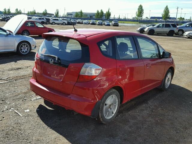 JHMGE8G50AC805804 - 2010 HONDA FIT LX RED photo 4