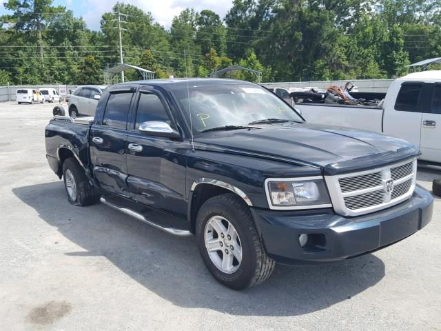 1D7RE3GK4BS574955 - 2011 DODGE DAKOTA SLT GREEN photo 1