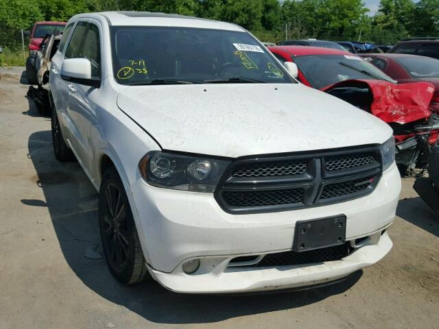 1C4SDJCTXDC688182 - 2013 DODGE DURANGO R/ WHITE photo 1