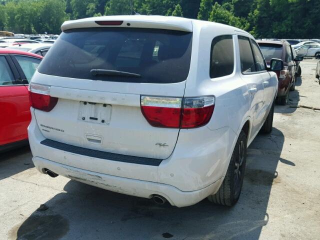 1C4SDJCTXDC688182 - 2013 DODGE DURANGO R/ WHITE photo 4