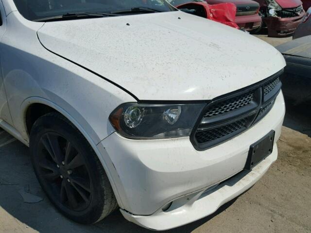 1C4SDJCTXDC688182 - 2013 DODGE DURANGO R/ WHITE photo 9