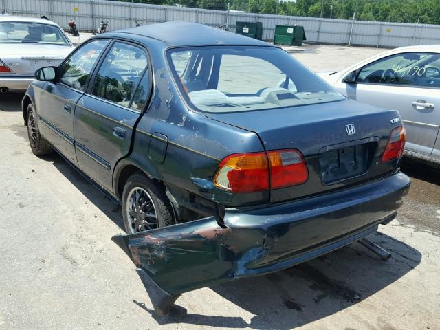 2HGEJ6618XH593457 - 1999 HONDA CIVIC BASE GREEN photo 3