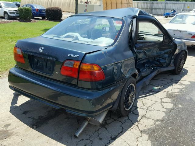 2HGEJ6618XH593457 - 1999 HONDA CIVIC BASE GREEN photo 4