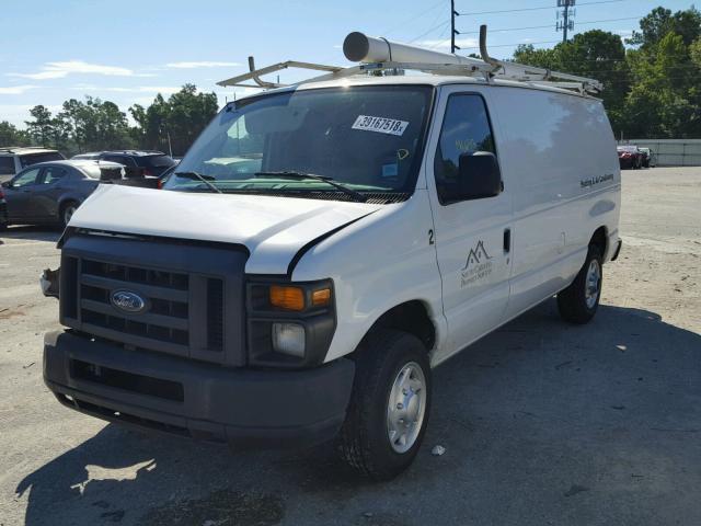 1FTNE1EW0ADA85653 - 2010 FORD ECONOLINE WHITE photo 2