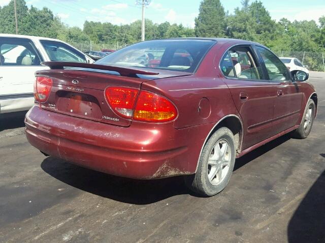 1G3NL52F33C157293 - 2003 OLDSMOBILE ALERO GL MAROON photo 4