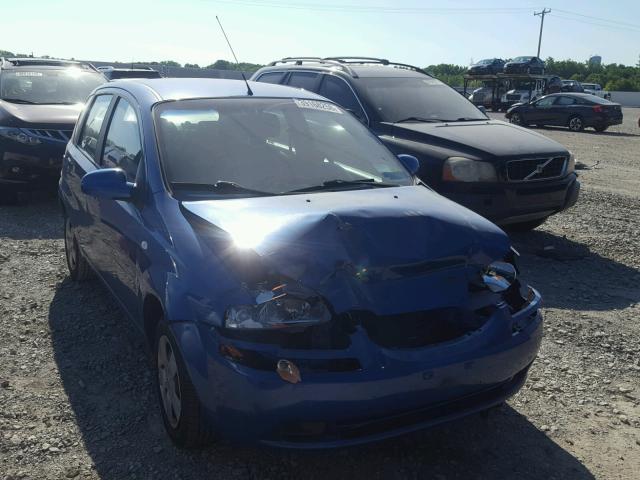 KL1TD66637B754936 - 2007 CHEVROLET AVEO BASE Niebieski zdjęcie 1
