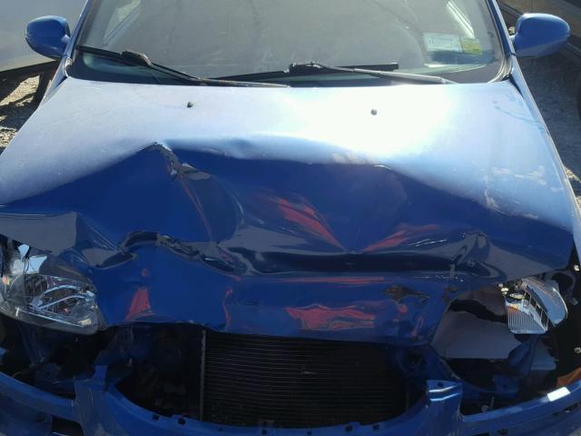 KL1TD66637B754936 - 2007 CHEVROLET AVEO BASE Niebieski zdjęcie 7