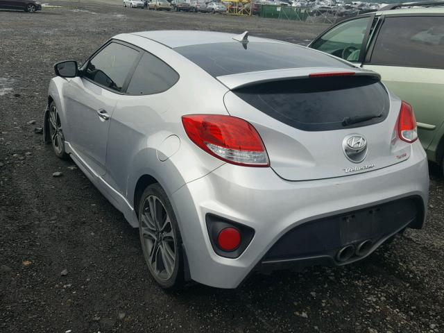 KMHTC6AEXGU248675 - 2016 HYUNDAI VELOSTER T SILVER photo 3