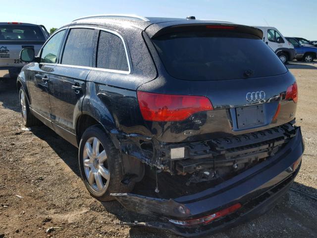 WA1BY94L17D065317 - 2007 AUDI Q7 3.6 QUA BLACK photo 3