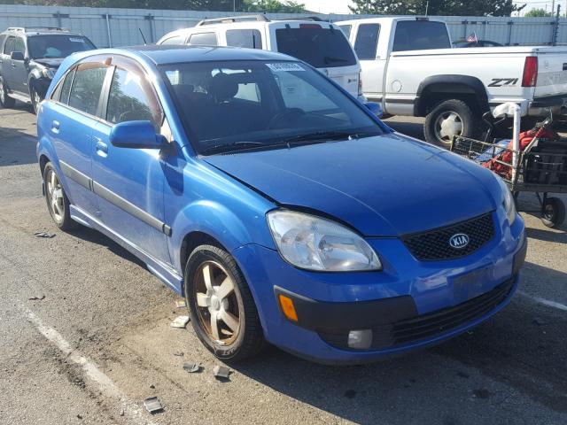 KNADE163166104820 - 2006 KIA RIO 5 BLUE photo 1