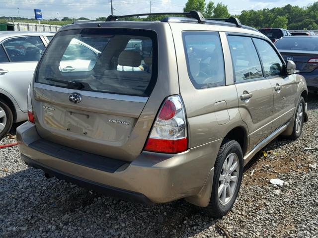 JF1SG65618H724240 - 2008 SUBARU FORESTER 2 GOLD photo 4