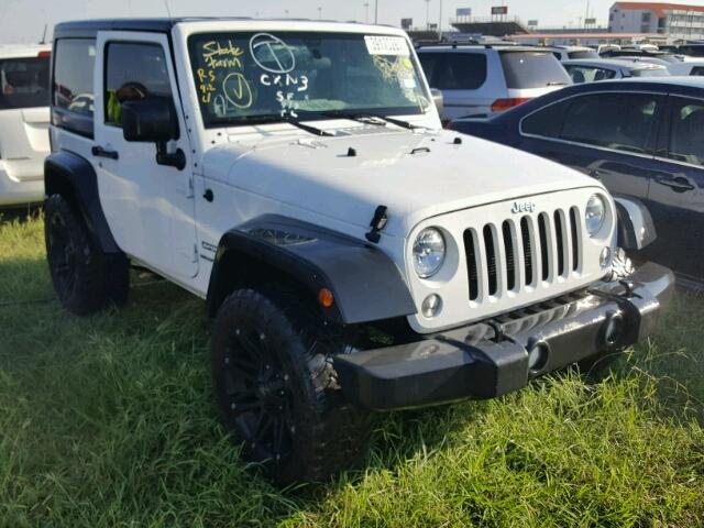 1C4AJWAG3EL179897 - 2014 JEEP WRANGLER WHITE photo 1