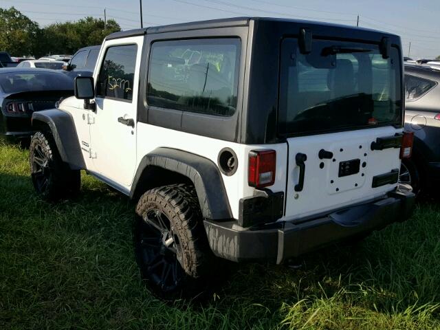 1C4AJWAG3EL179897 - 2014 JEEP WRANGLER WHITE photo 3