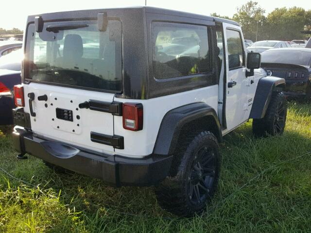 1C4AJWAG3EL179897 - 2014 JEEP WRANGLER WHITE photo 4