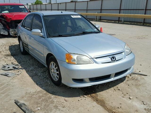 JHMES95653S012962 - 2003 HONDA CIVIC HYBR BLUE photo 1