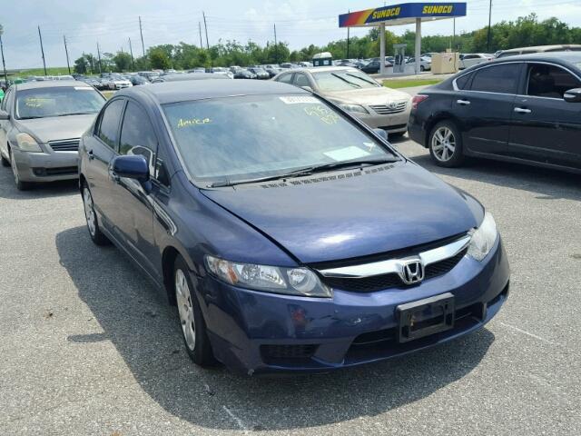 2HGFA1F54AH535024 - 2010 HONDA CIVIC LX BLUE photo 1