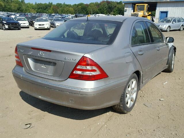 WDBRF92H87F867908 - 2007 MERCEDES-BENZ C 280 4MAT TAN photo 4