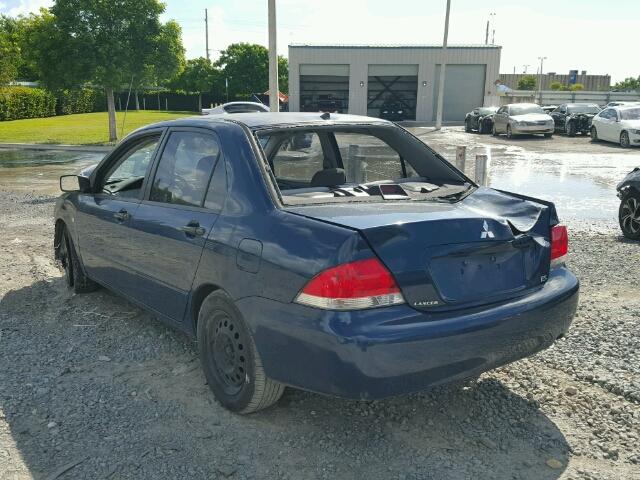 JA3AJ26E86U047468 - 2006 MITSUBISHI LANCER ES BLUE photo 3