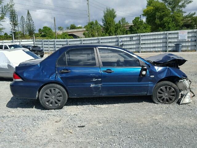 JA3AJ26E86U047468 - 2006 MITSUBISHI LANCER ES BLUE photo 9