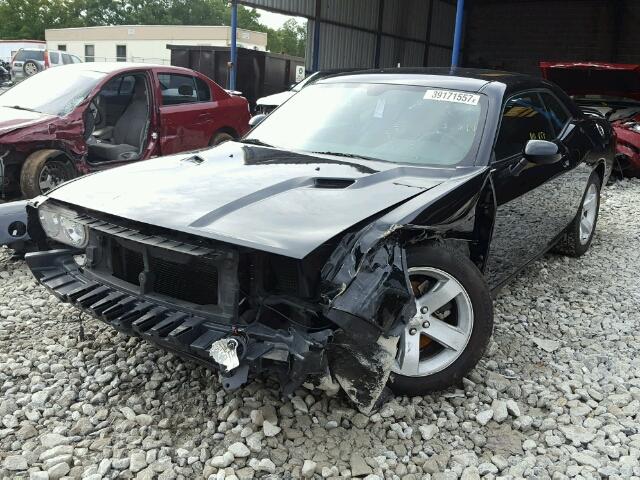 2C3CDYAG3DH535745 - 2013 DODGE CHALLENGER BLACK photo 2