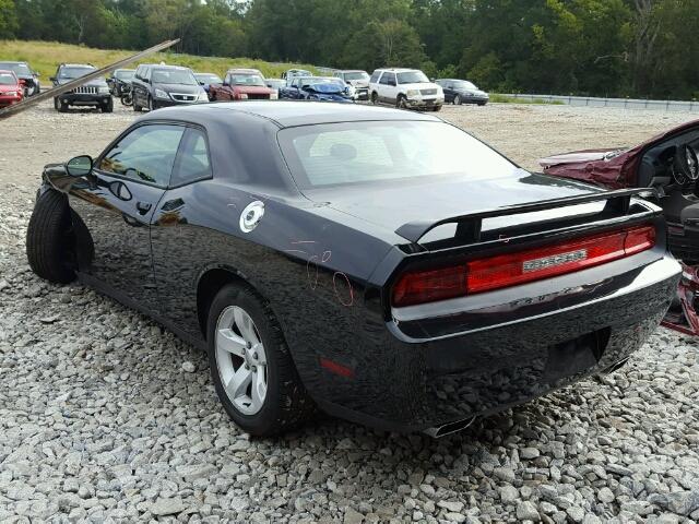 2C3CDYAG3DH535745 - 2013 DODGE CHALLENGER BLACK photo 3